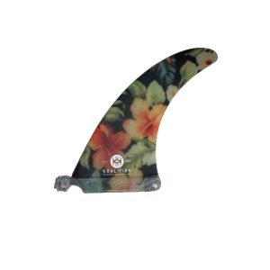 Dérive Longboard Single Koalition Fins 7'5 Waikiki Floral