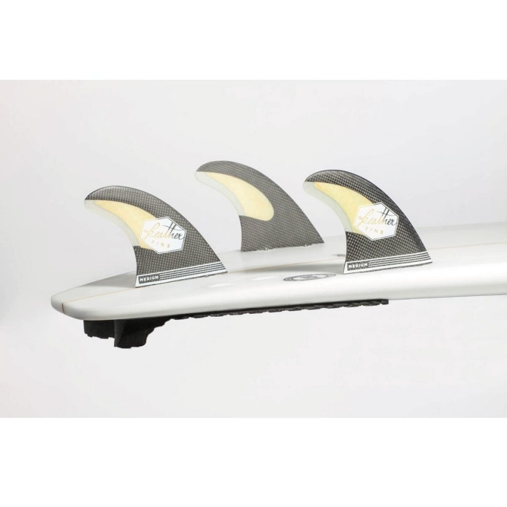 Dérives surf Feather fins Carbone Bambou plug FCS