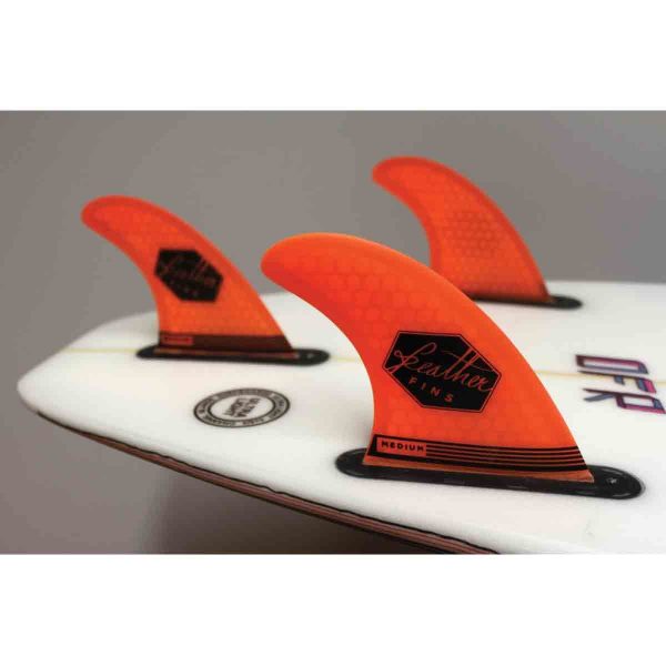 Dérives Surf Feather Fins Ultralight Oranges Pour Plug Futures – Image 3