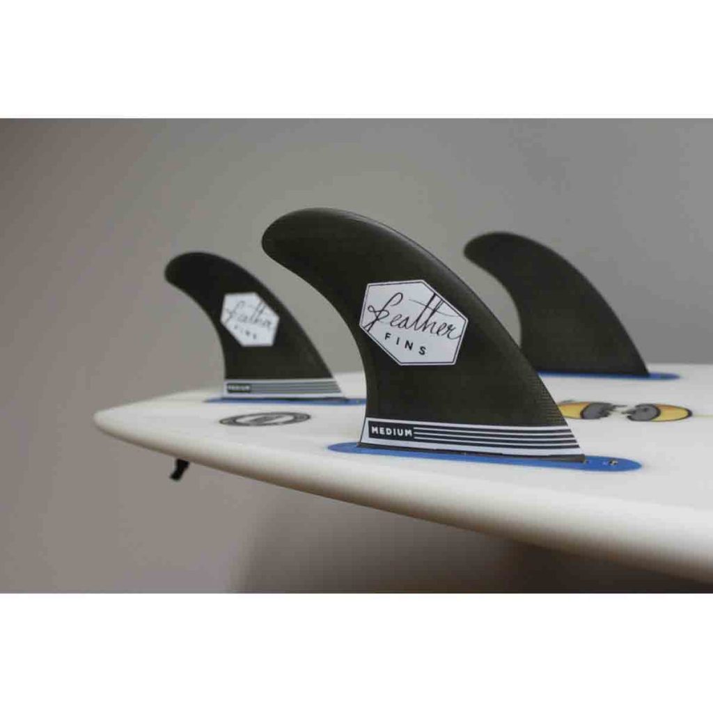 Dérives Surf Feather Fins Ultralight Noires Pour Plug Futures