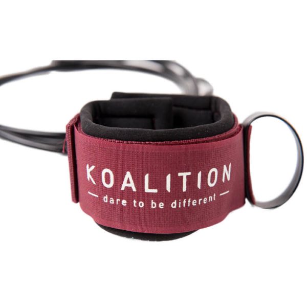 leash de surf koalition Fins Burgundy