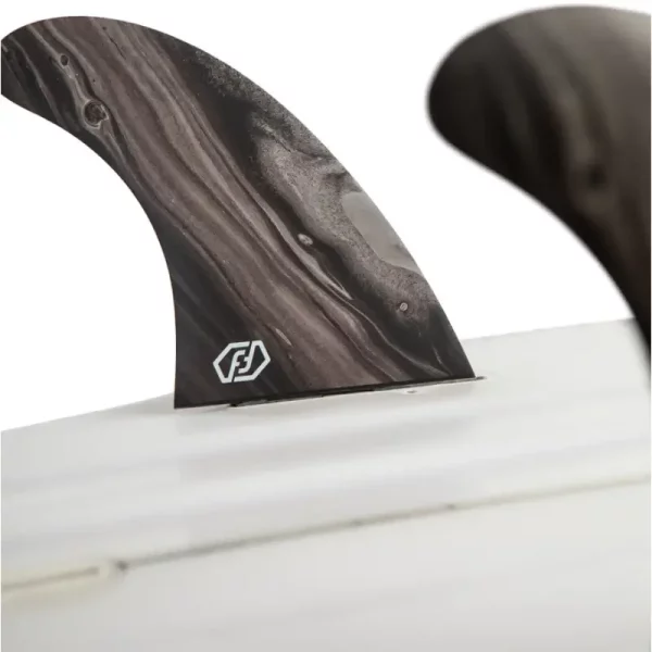 aileron twin fin performance black feather fins